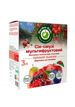Сок-смузи Garden Gadz мультифруктовый , 3 л